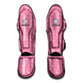 Be Strong Breast Cancer Pattern Print Muay Thai Shin Guards