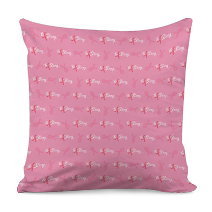 Be Strong Breast Cancer Pattern Print Pillow Cover