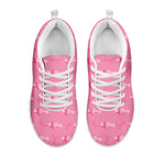 Be Strong Breast Cancer Pattern Print White Sneakers
