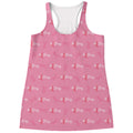 Be Strong Breast Cancer Pattern Print Women's Racerback Tank Top