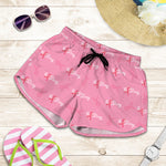 Be Strong Breast Cancer Pattern Print Women's Shorts
