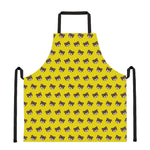 Bear Emoji Pattern Print Apron