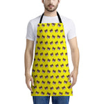 Bear Emoji Pattern Print Apron