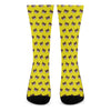 Bear Emoji Pattern Print Crew Socks