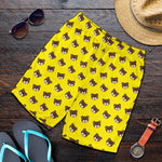 Bear Emoji Pattern Print Men's Shorts