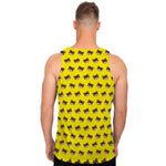 Bear Emoji Pattern Print Men's Tank Top