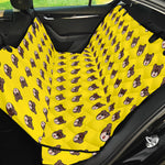 Bear Emoji Pattern Print Pet Car Back Seat Cover