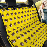 Bear Emoji Pattern Print Pet Car Back Seat Cover