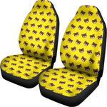 Bear Emoji Pattern Print Universal Fit Car Seat Covers