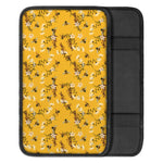 Bee Drawing Pattern Print Car Center Console Cover