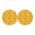 Bee Drawing Pattern Print Car Coasters