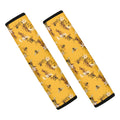 Bee Drawing Pattern Print Car Seat Belt Covers