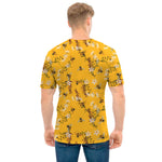 Bee Drawing Pattern Print Men's T-Shirt
