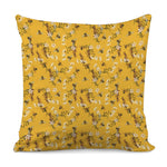 Bee Drawing Pattern Print Pillow Cover