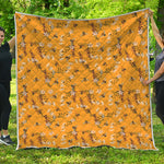 Bee Drawing Pattern Print Quilt