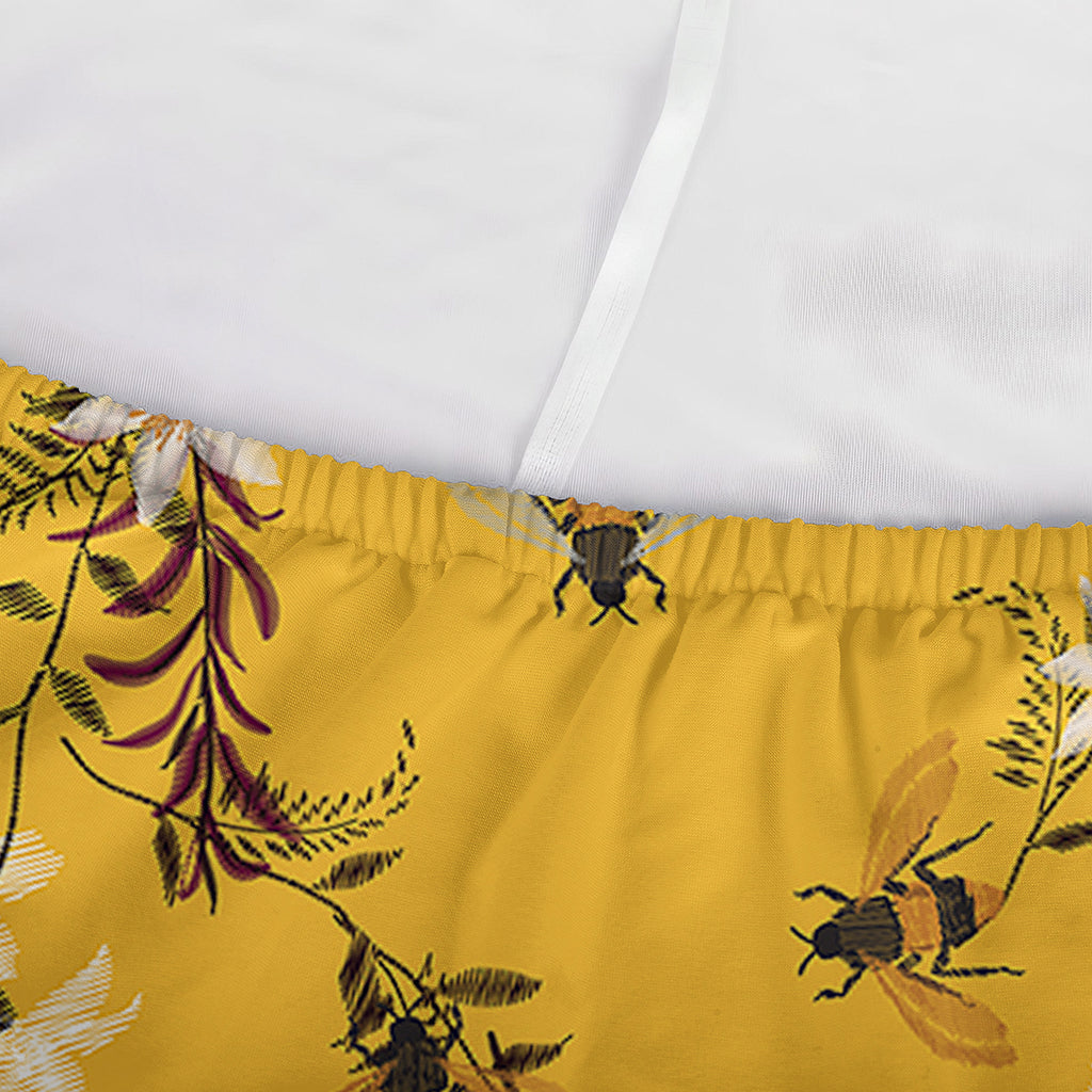 Bee Drawing Pattern Print Sofa Cover