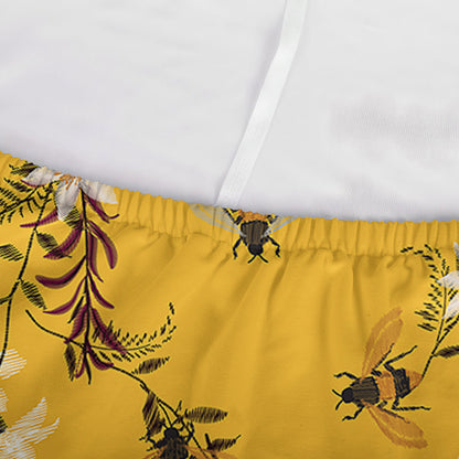 Bee Drawing Pattern Print Sofa Cover