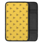 Bee Honeycomb Pattern Print Car Center Console Cover
