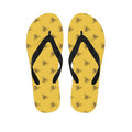 Bee Honeycomb Pattern Print Flip Flops