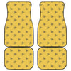 Bee Honeycomb Pattern Print Front and Back Car Floor Mats