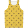 Bee Honeycomb Pattern Print Men's Tank Top