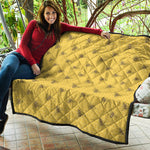 Bee Honeycomb Pattern Print Quilt
