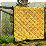 Bee Honeycomb Pattern Print Quilt