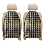 Beer Emoji Pattern Print Car Seat Organizers