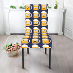 Beer Emoji Pattern Print Dining Chair Slipcover