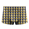 Beer Emoji Pattern Print Men's Boxer Briefs