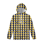 Beer Emoji Pattern Print Pullover Hoodie