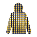 Beer Emoji Pattern Print Pullover Hoodie