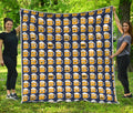 Beer Emoji Pattern Print Quilt