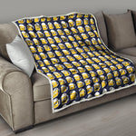 Beer Emoji Pattern Print Quilt