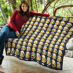 Beer Emoji Pattern Print Quilt