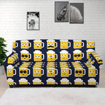 Beer Emoji Pattern Print Sofa Cover