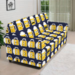 Beer Emoji Pattern Print Sofa Cover