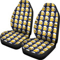 Beer Emoji Pattern Print Universal Fit Car Seat Covers