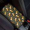Beer Hop Cone And Leaf Pattern Print Car Center Console Cover