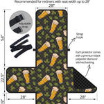 Beer Hop Cone And Leaf Pattern Print Recliner Protector