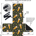 Beer Hop Cone And Leaf Pattern Print Recliner Protector