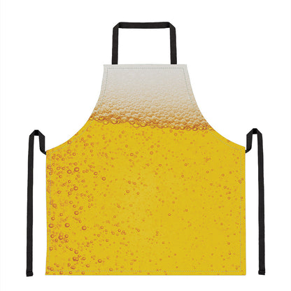 Beer With Foam Print Apron