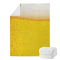 Beer With Foam Print Blanket