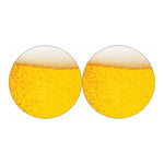 Beer With Foam Print Car Coasters