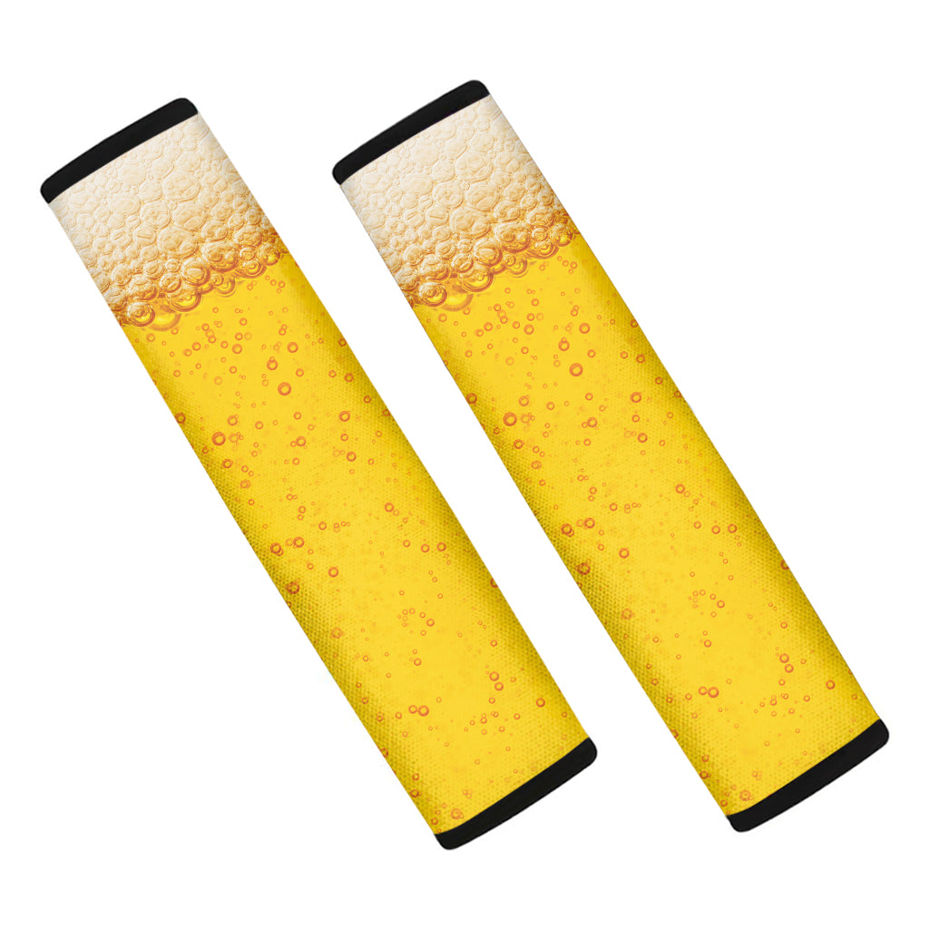Beer With Foam Print Car Seat Belt Covers