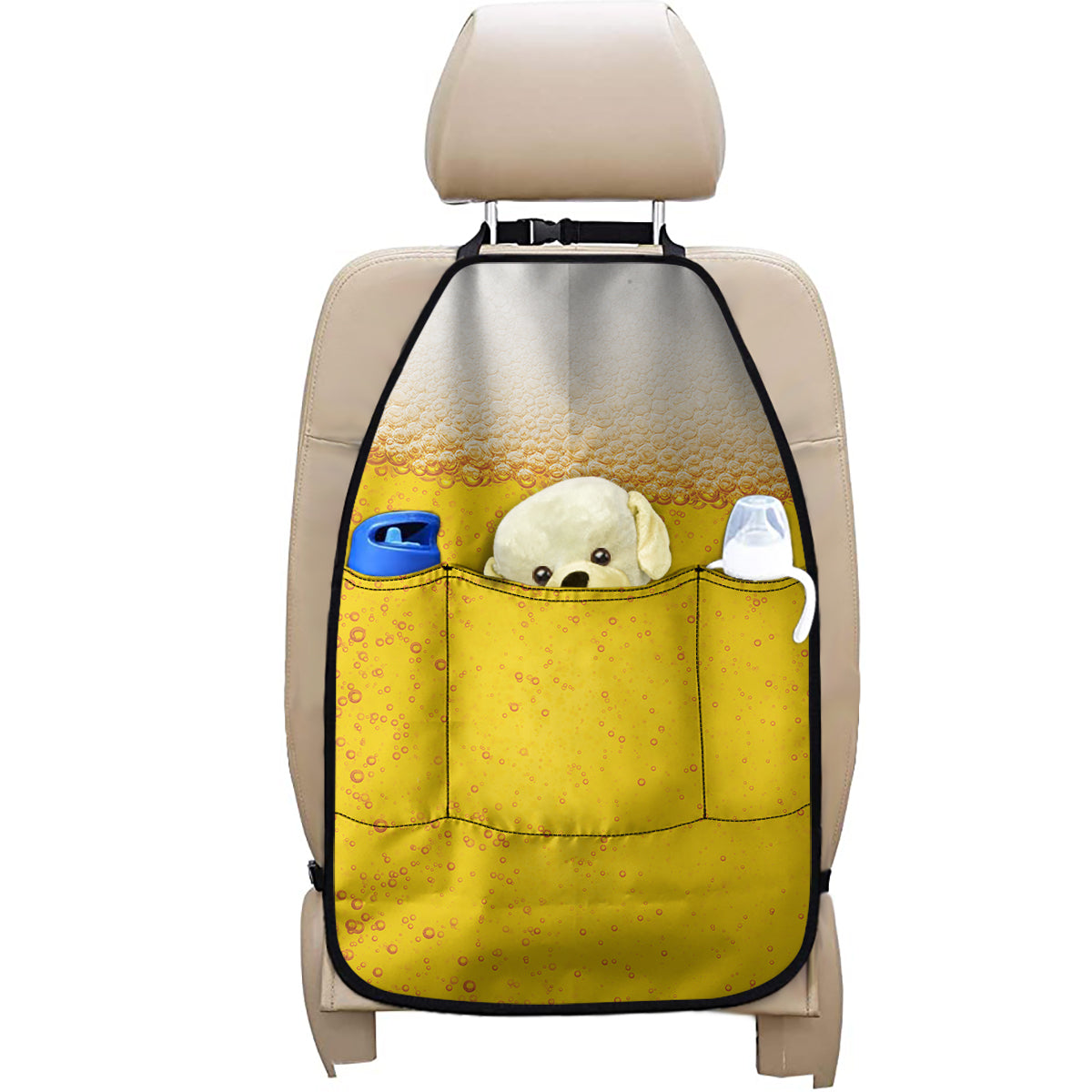 Beer With Foam Print Car Seat Organizers