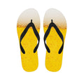 Beer With Foam Print Flip Flops