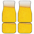Beer With Foam Print Front and Back Car Floor Mats