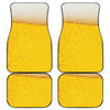 Beer With Foam Print Front and Back Car Floor Mats