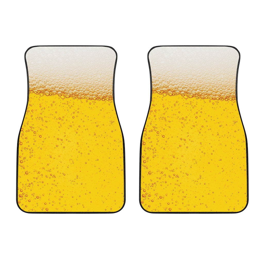 Beer With Foam Print Front Car Floor Mats
